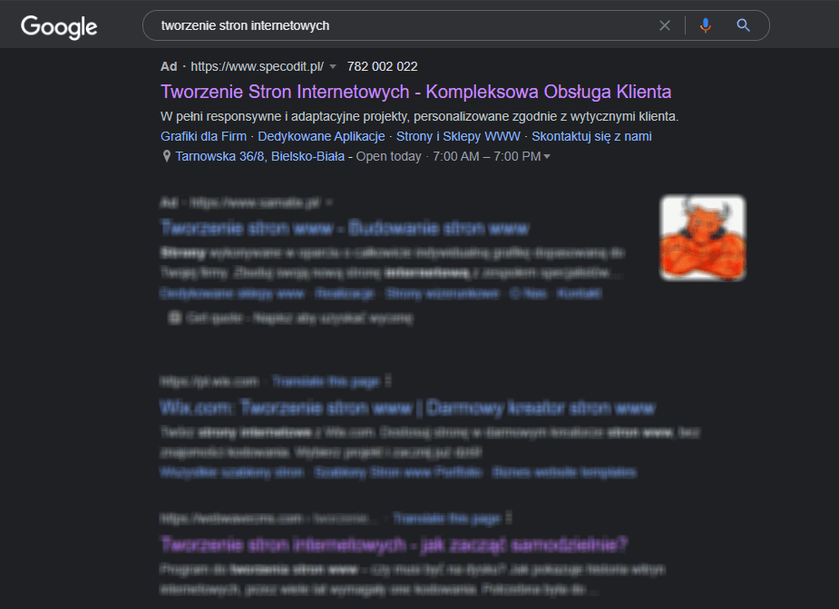 spec od it w google